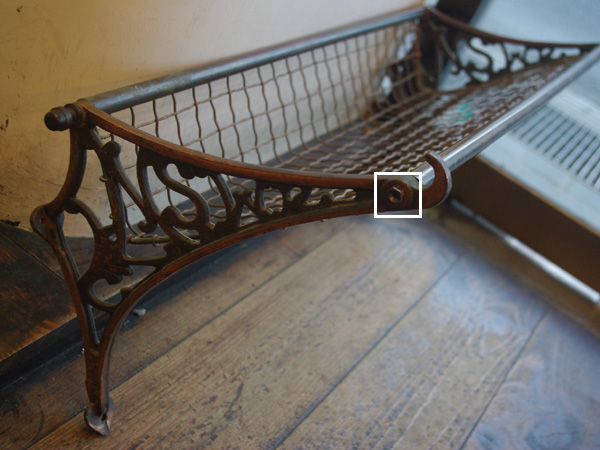 JigsawVintageCo,】アンティーク建材/マテリアル 鉄道 手荷物棚