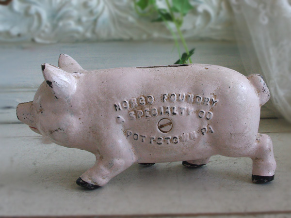 VINTAGE ANTIQUE COINBANK LION ヴィンテージ アンティーク