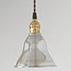 アンティーク照明　ミニアルミシェード　真鍮製ソケットペンダントランプ