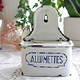 アンティークキッチン雑貨 エナメル製 アルメット缶 Allumettes